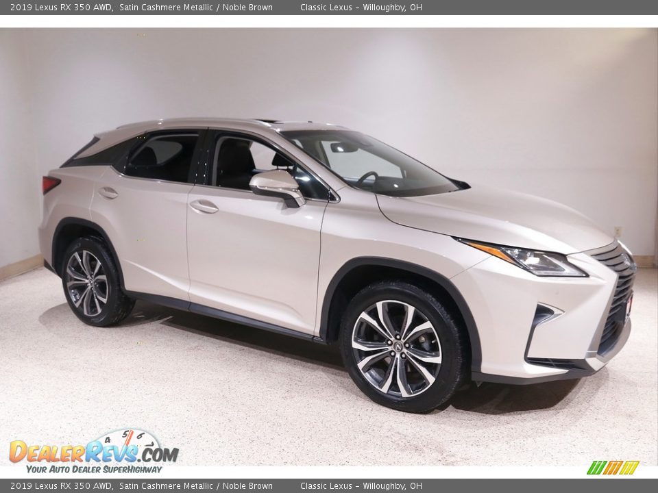 2019 Lexus RX 350 AWD Satin Cashmere Metallic / Noble Brown Photo #1