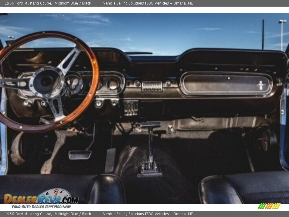 1966 Ford Mustang Coupe Midnight Blue / Black Photo #16