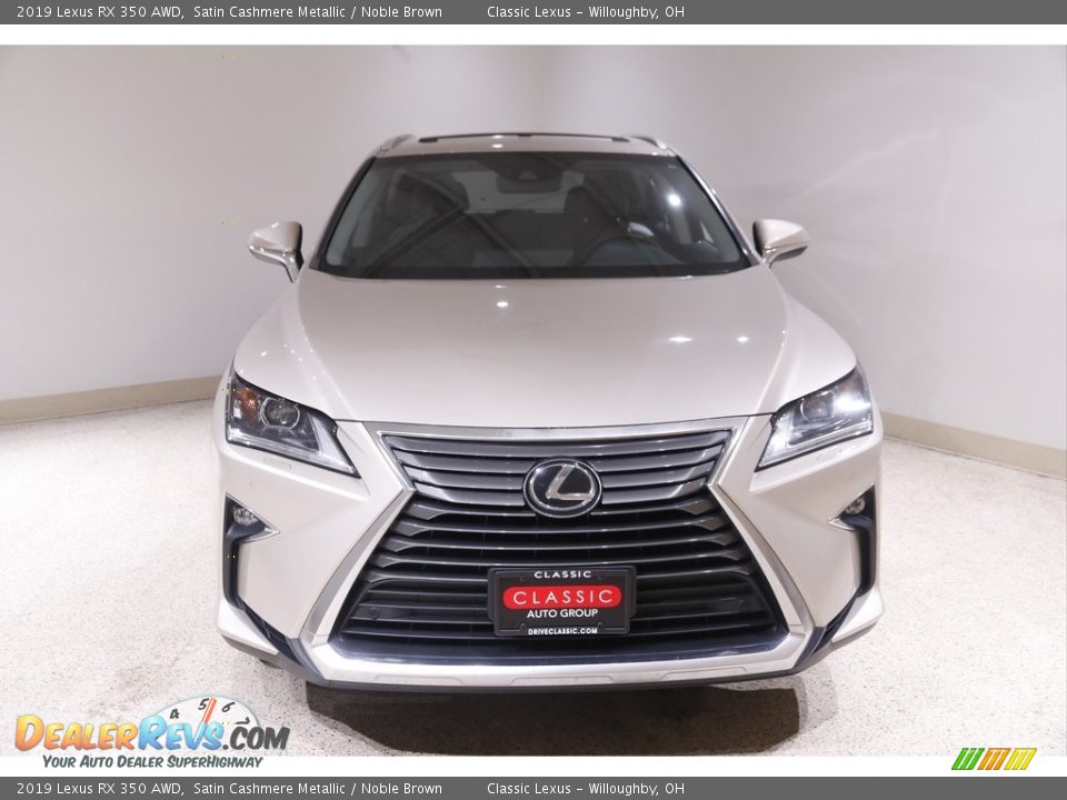 2019 Lexus RX 350 AWD Satin Cashmere Metallic / Noble Brown Photo #2