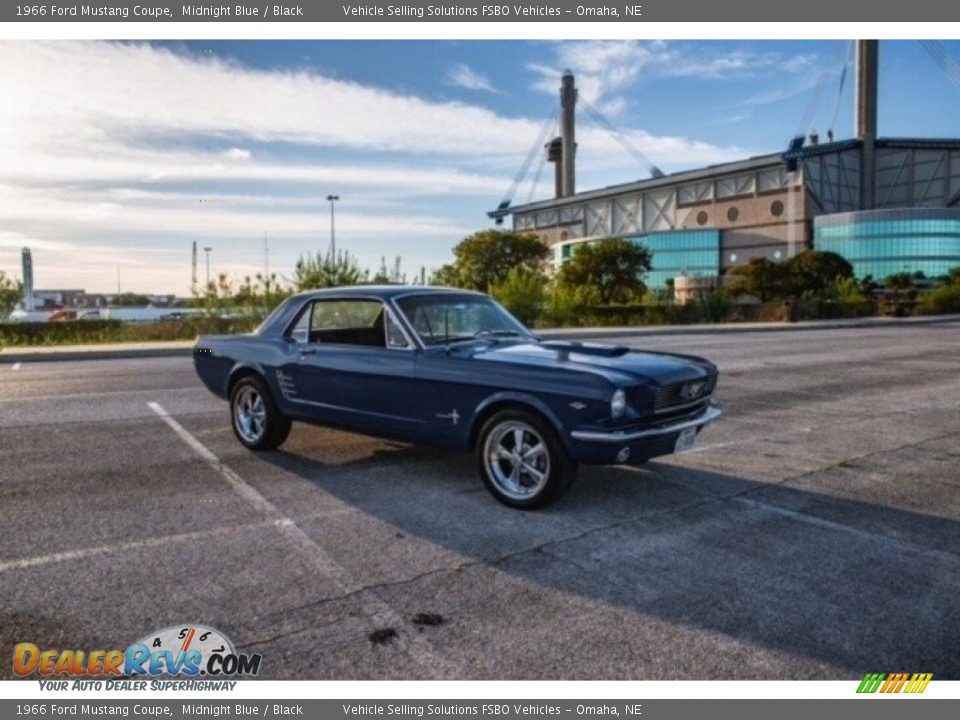 1966 Ford Mustang Coupe Midnight Blue / Black Photo #20