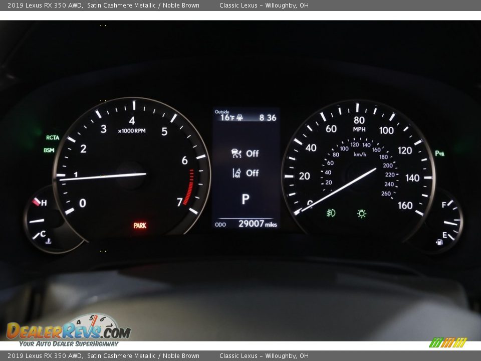 2019 Lexus RX 350 AWD Gauges Photo #8