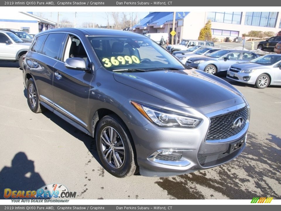 2019 Infiniti QX60 Pure AWD Graphite Shadow / Graphite Photo #3