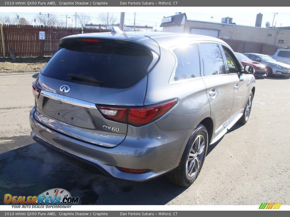 2019 Infiniti QX60 Pure AWD Graphite Shadow / Graphite Photo #5