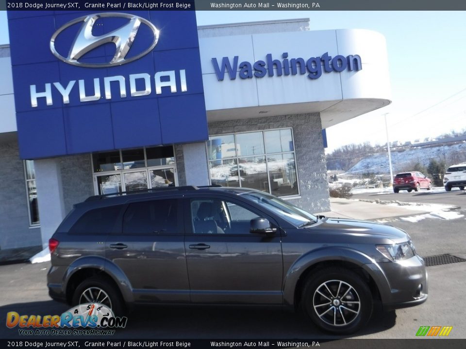 2018 Dodge Journey SXT Granite Pearl / Black/Light Frost Beige Photo #2