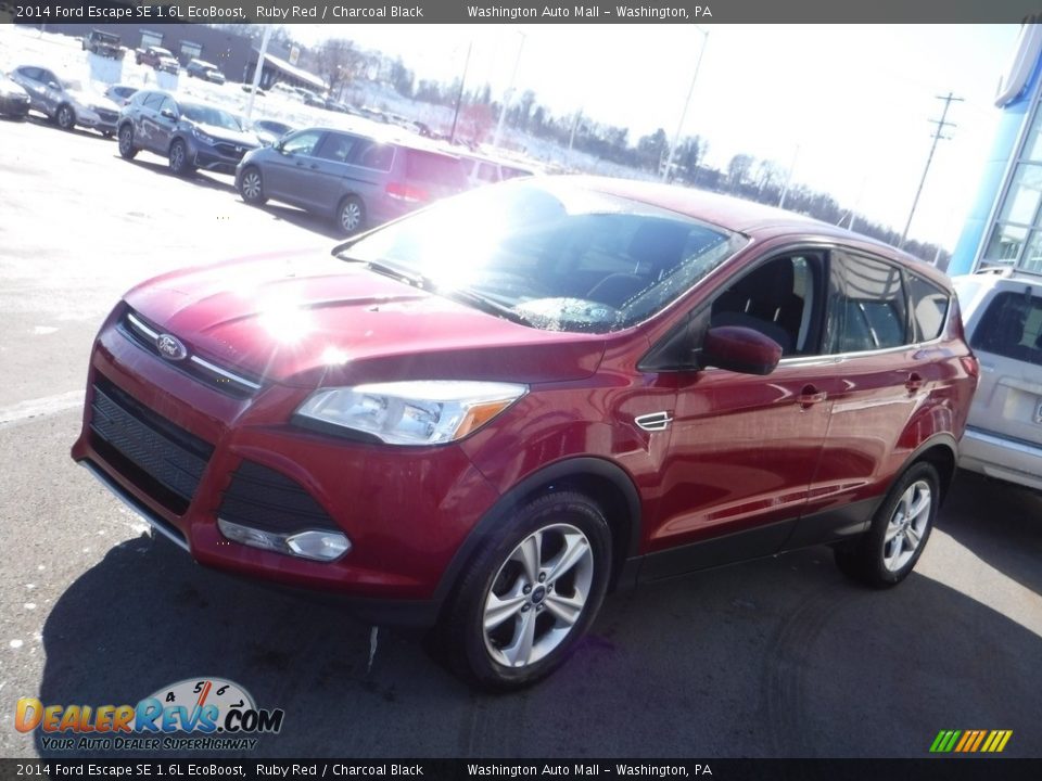 2014 Ford Escape SE 1.6L EcoBoost Ruby Red / Charcoal Black Photo #5