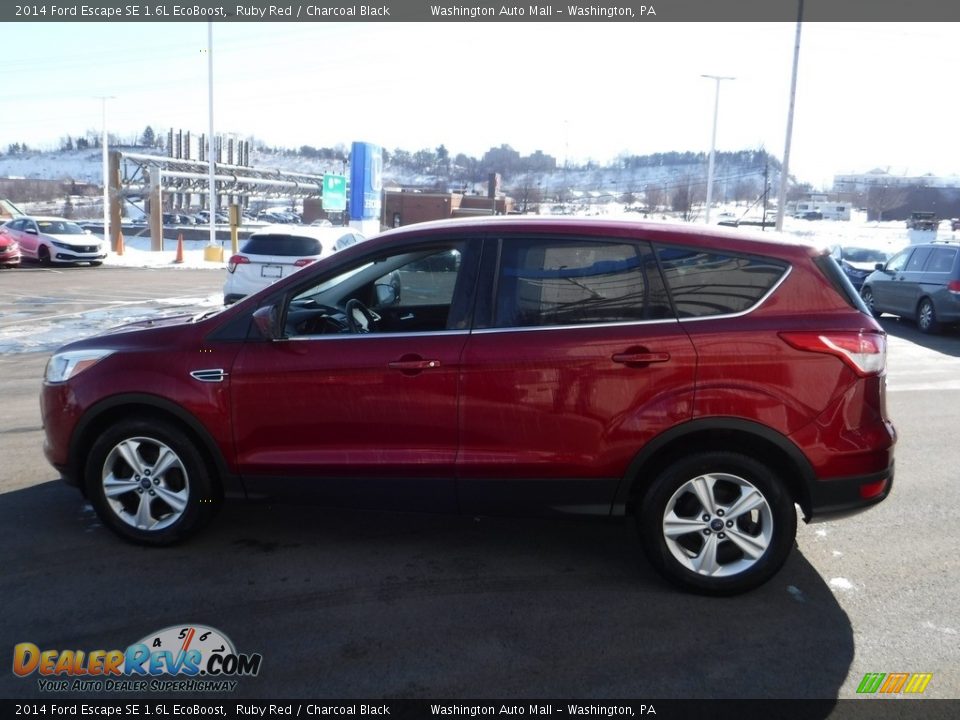 2014 Ford Escape SE 1.6L EcoBoost Ruby Red / Charcoal Black Photo #6