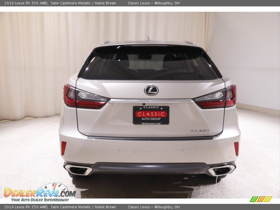 2019 Lexus RX 350 AWD Satin Cashmere Metallic / Noble Brown Photo #20