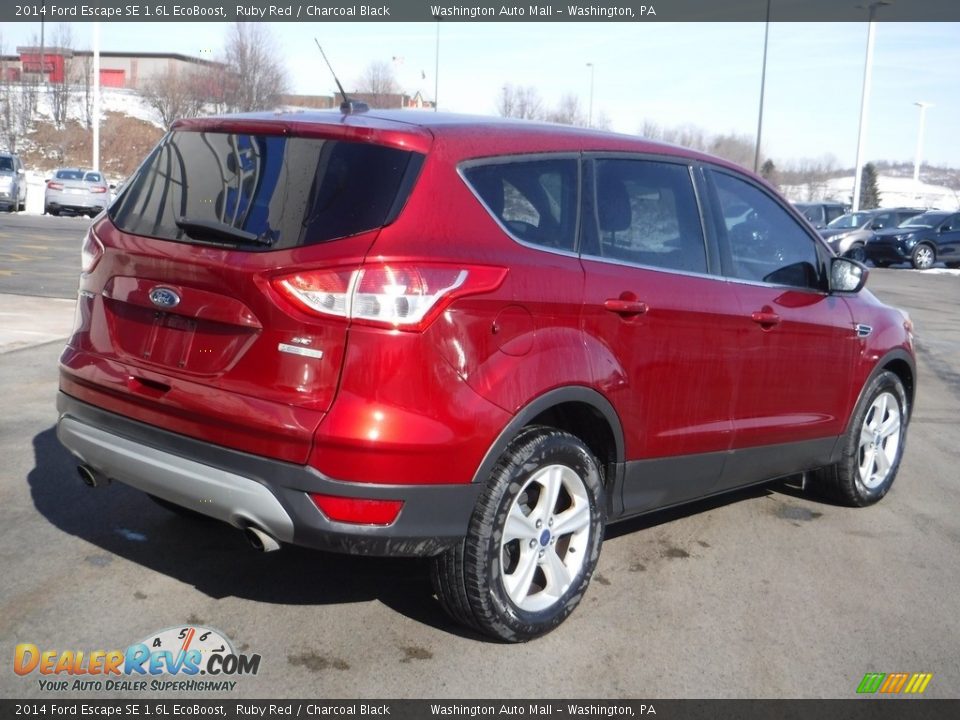 2014 Ford Escape SE 1.6L EcoBoost Ruby Red / Charcoal Black Photo #9