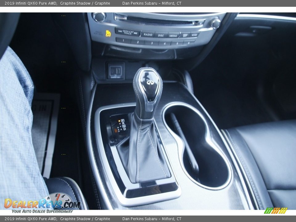 2019 Infiniti QX60 Pure AWD Graphite Shadow / Graphite Photo #21
