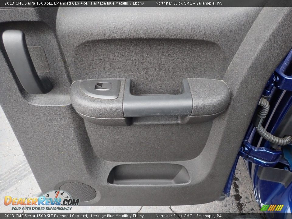 2013 GMC Sierra 1500 SLE Extended Cab 4x4 Heritage Blue Metallic / Ebony Photo #8