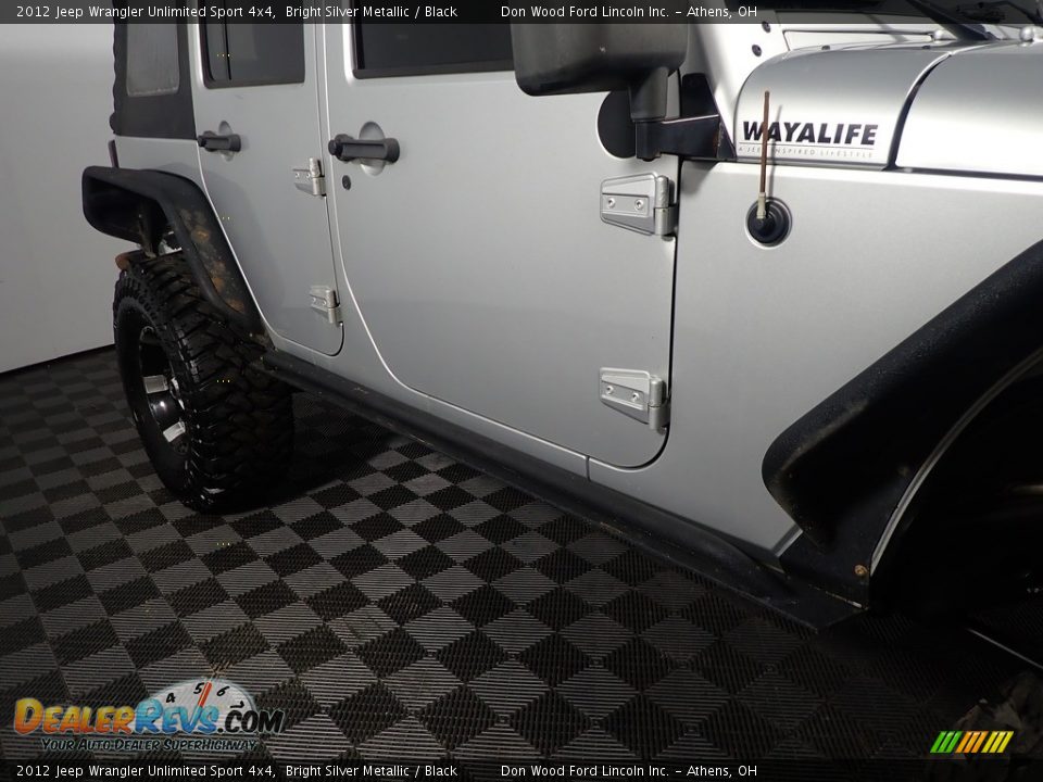 2012 Jeep Wrangler Unlimited Sport 4x4 Bright Silver Metallic / Black Photo #3