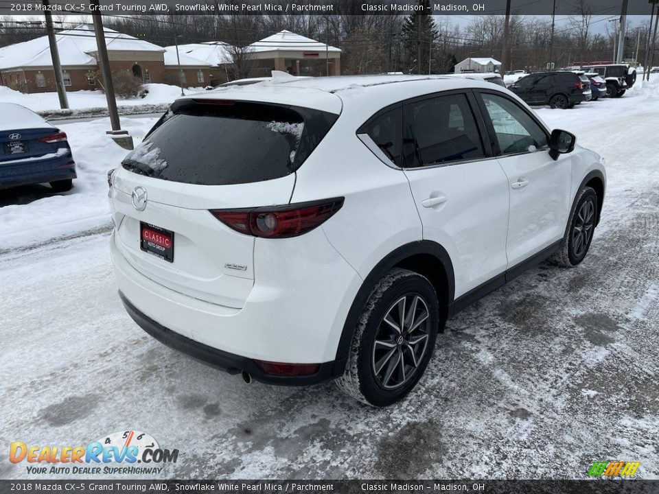2018 Mazda CX-5 Grand Touring AWD Snowflake White Pearl Mica / Parchment Photo #3