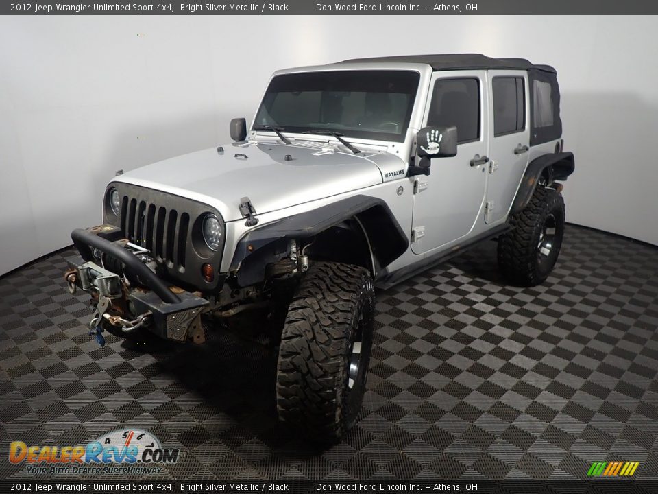 2012 Jeep Wrangler Unlimited Sport 4x4 Bright Silver Metallic / Black Photo #7