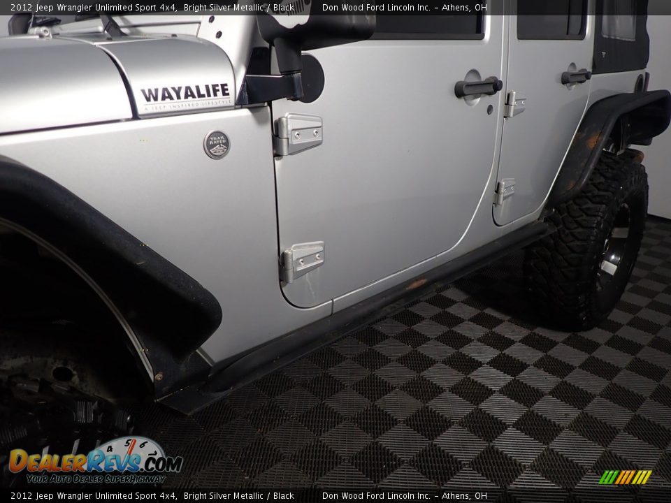 2012 Jeep Wrangler Unlimited Sport 4x4 Bright Silver Metallic / Black Photo #8