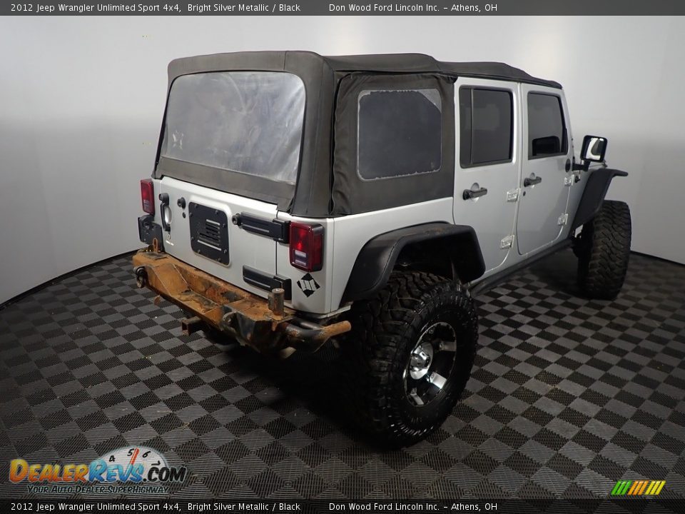 2012 Jeep Wrangler Unlimited Sport 4x4 Bright Silver Metallic / Black Photo #12