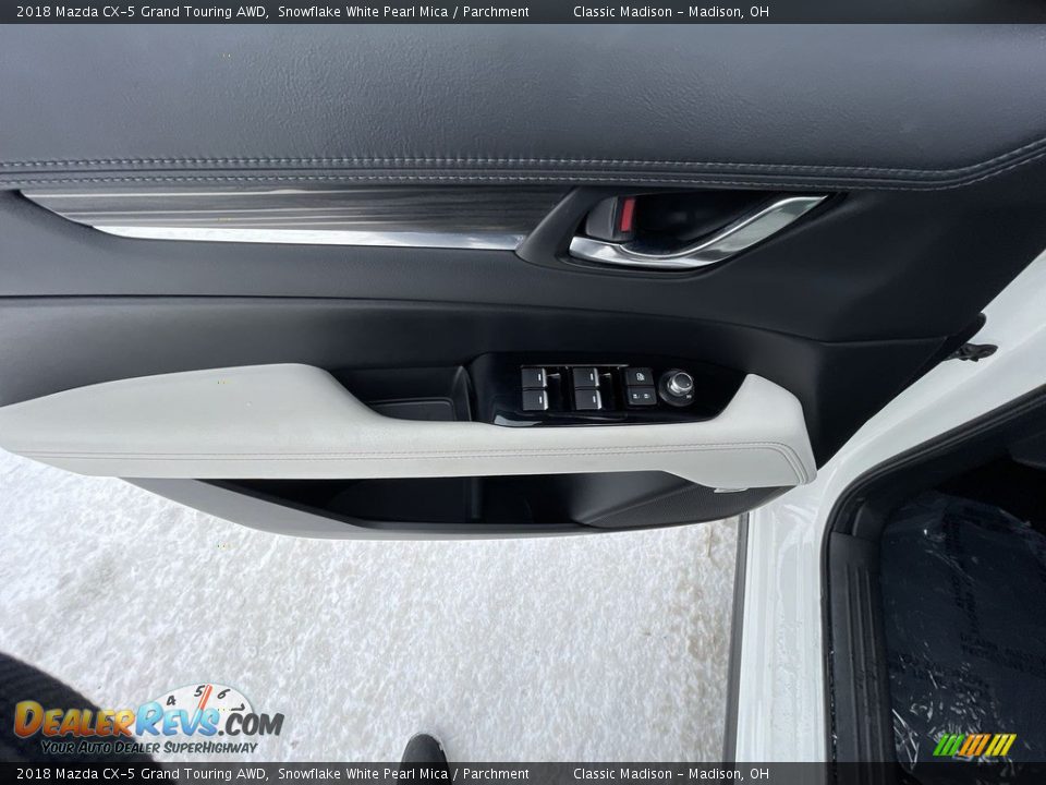2018 Mazda CX-5 Grand Touring AWD Snowflake White Pearl Mica / Parchment Photo #8