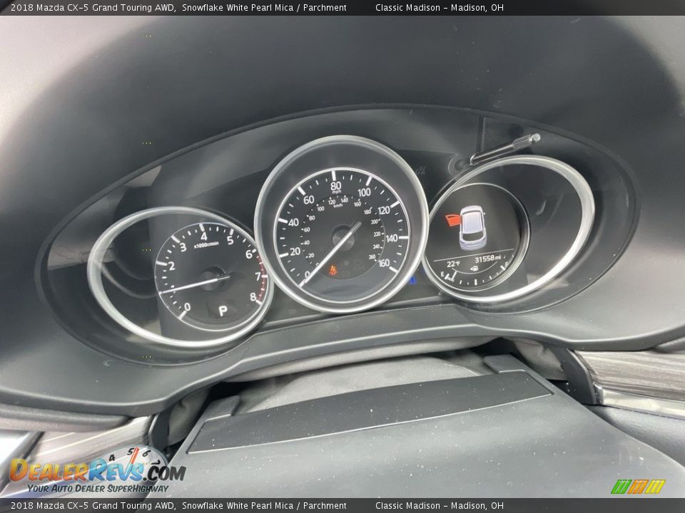 2018 Mazda CX-5 Grand Touring AWD Snowflake White Pearl Mica / Parchment Photo #10