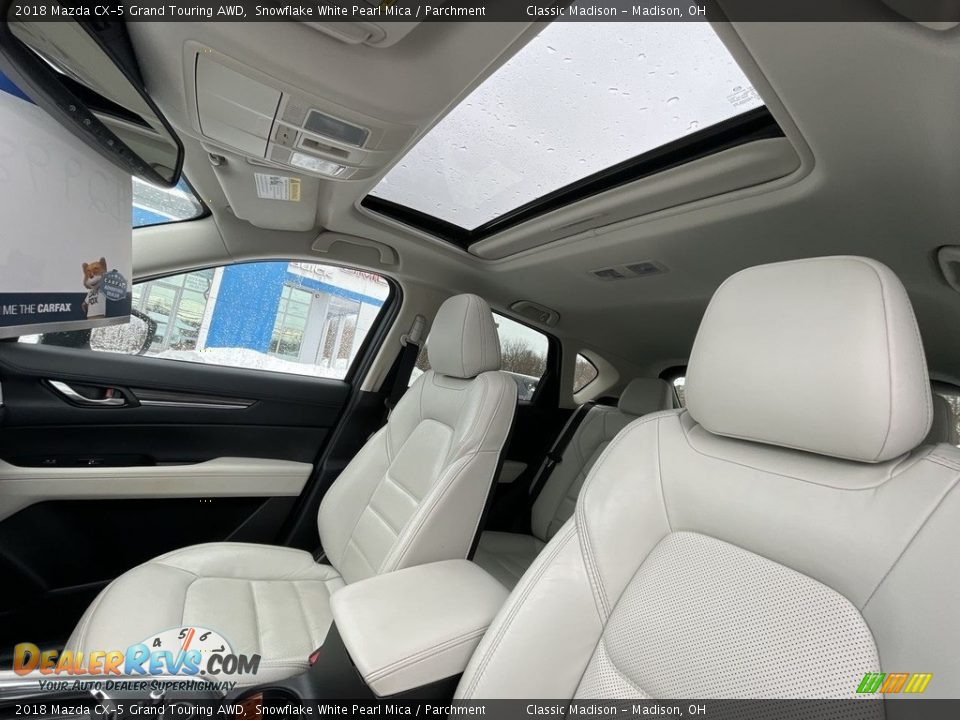2018 Mazda CX-5 Grand Touring AWD Snowflake White Pearl Mica / Parchment Photo #16