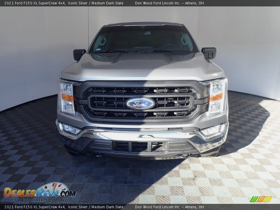 2021 Ford F150 XL SuperCrew 4x4 Iconic Silver / Medium Dark Slate Photo #7