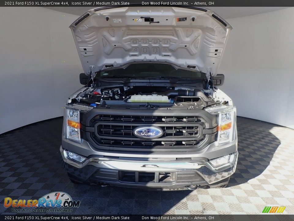 2021 Ford F150 XL SuperCrew 4x4 Iconic Silver / Medium Dark Slate Photo #8