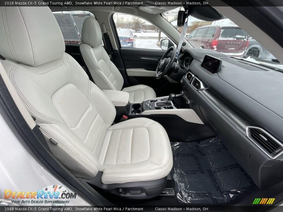 2018 Mazda CX-5 Grand Touring AWD Snowflake White Pearl Mica / Parchment Photo #19