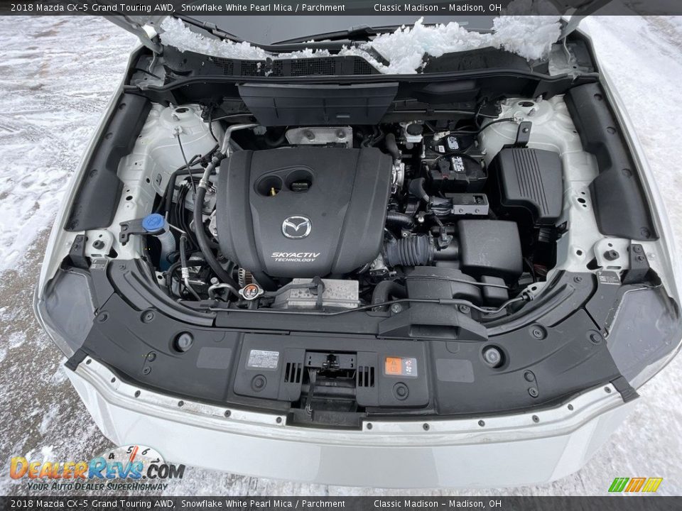 2018 Mazda CX-5 Grand Touring AWD Snowflake White Pearl Mica / Parchment Photo #20