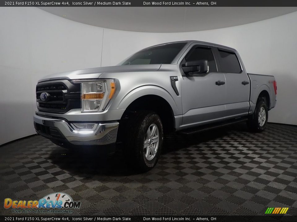 2021 Ford F150 XL SuperCrew 4x4 Iconic Silver / Medium Dark Slate Photo #10