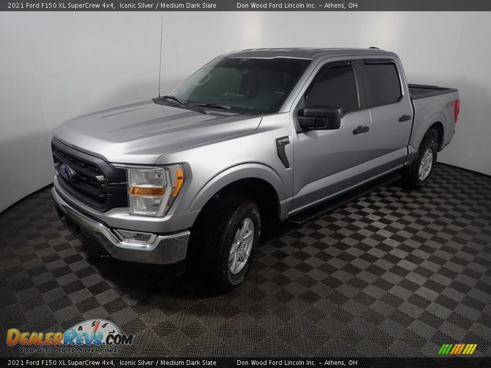 2021 Ford F150 XL SuperCrew 4x4 Iconic Silver / Medium Dark Slate Photo #11