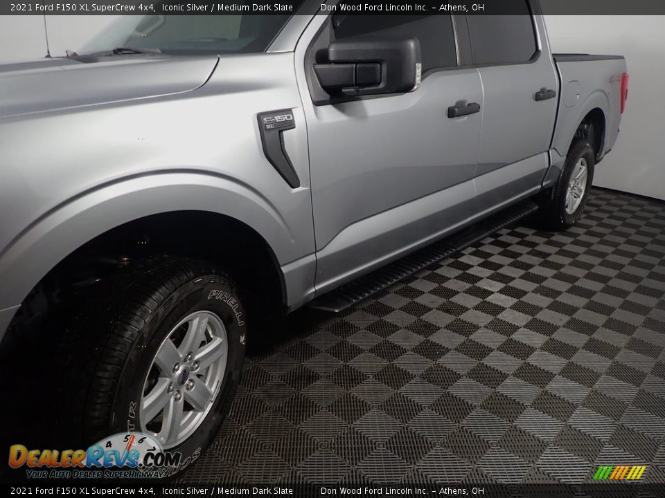 2021 Ford F150 XL SuperCrew 4x4 Iconic Silver / Medium Dark Slate Photo #12