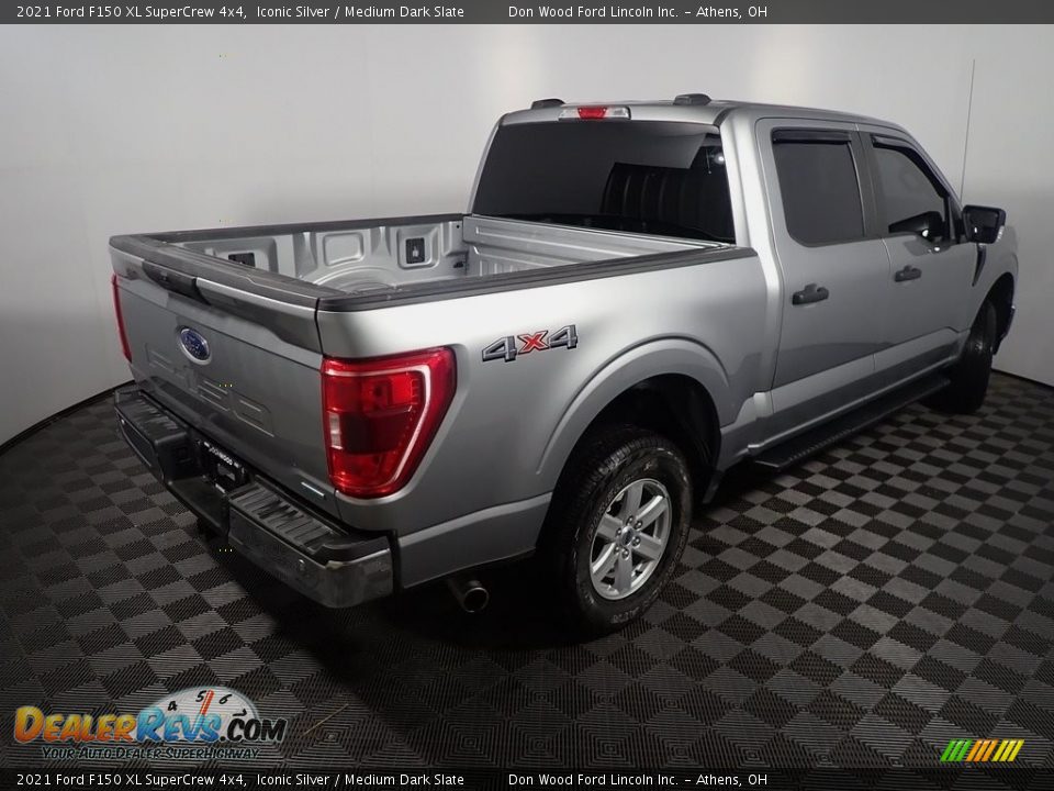 2021 Ford F150 XL SuperCrew 4x4 Iconic Silver / Medium Dark Slate Photo #17