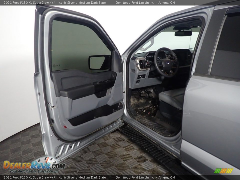 2021 Ford F150 XL SuperCrew 4x4 Iconic Silver / Medium Dark Slate Photo #20