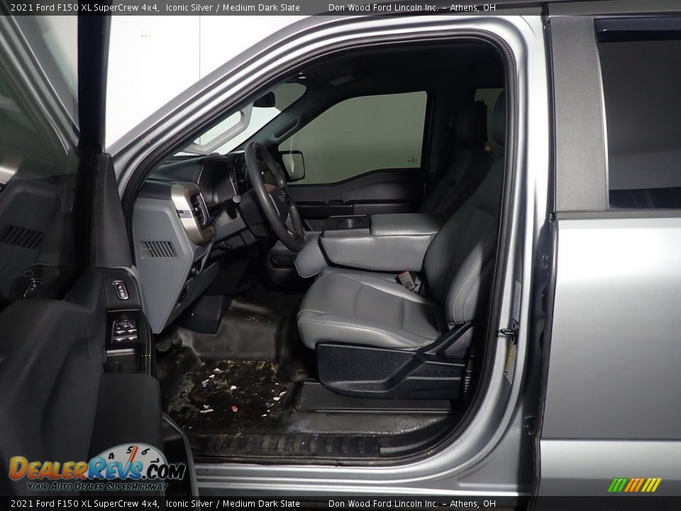 2021 Ford F150 XL SuperCrew 4x4 Iconic Silver / Medium Dark Slate Photo #22