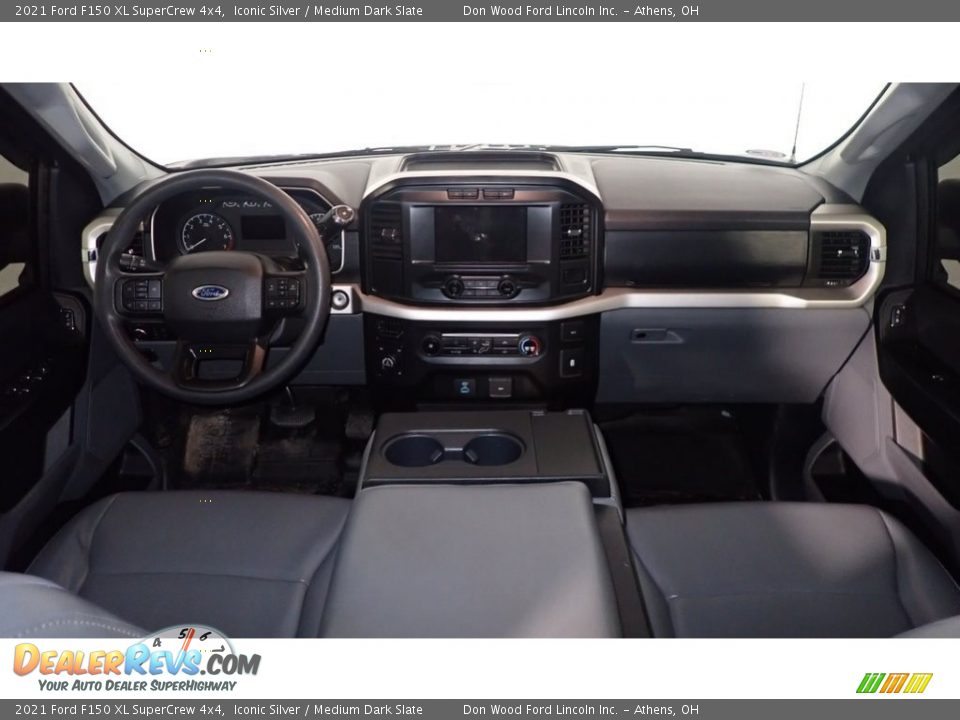 2021 Ford F150 XL SuperCrew 4x4 Iconic Silver / Medium Dark Slate Photo #24