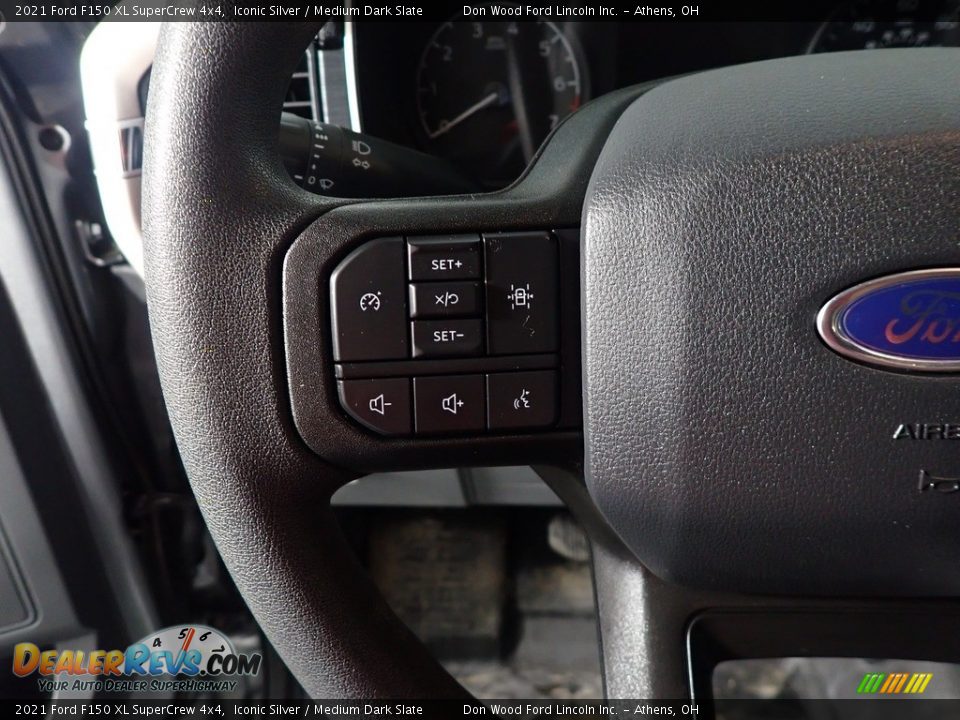 2021 Ford F150 XL SuperCrew 4x4 Iconic Silver / Medium Dark Slate Photo #28