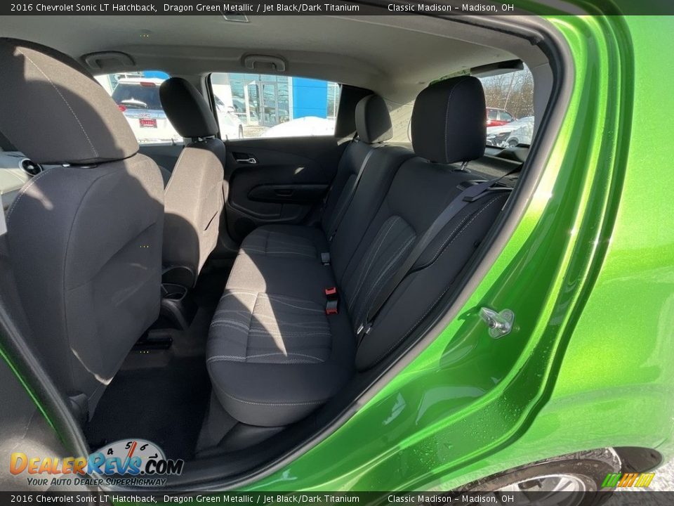 2016 Chevrolet Sonic LT Hatchback Dragon Green Metallic / Jet Black/Dark Titanium Photo #14