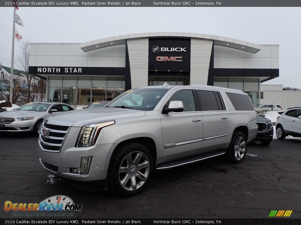 2019 Cadillac Escalade ESV Luxury 4WD Radiant Silver Metallic / Jet Black Photo #1