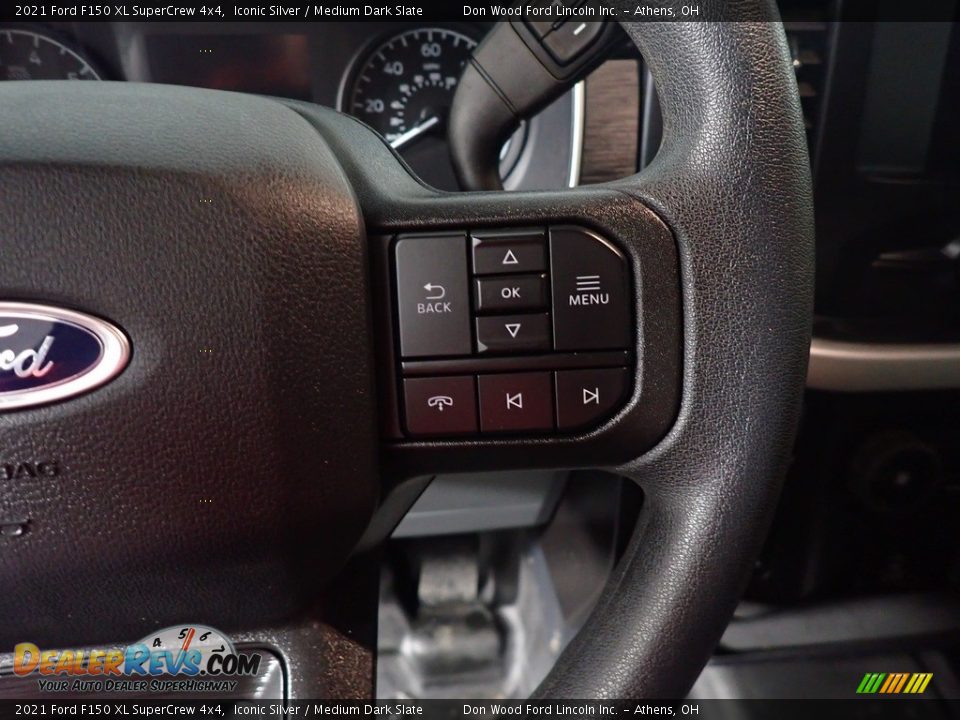 2021 Ford F150 XL SuperCrew 4x4 Iconic Silver / Medium Dark Slate Photo #29