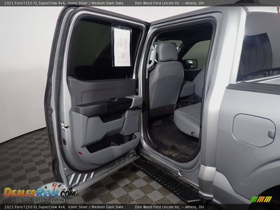 2021 Ford F150 XL SuperCrew 4x4 Iconic Silver / Medium Dark Slate Photo #33