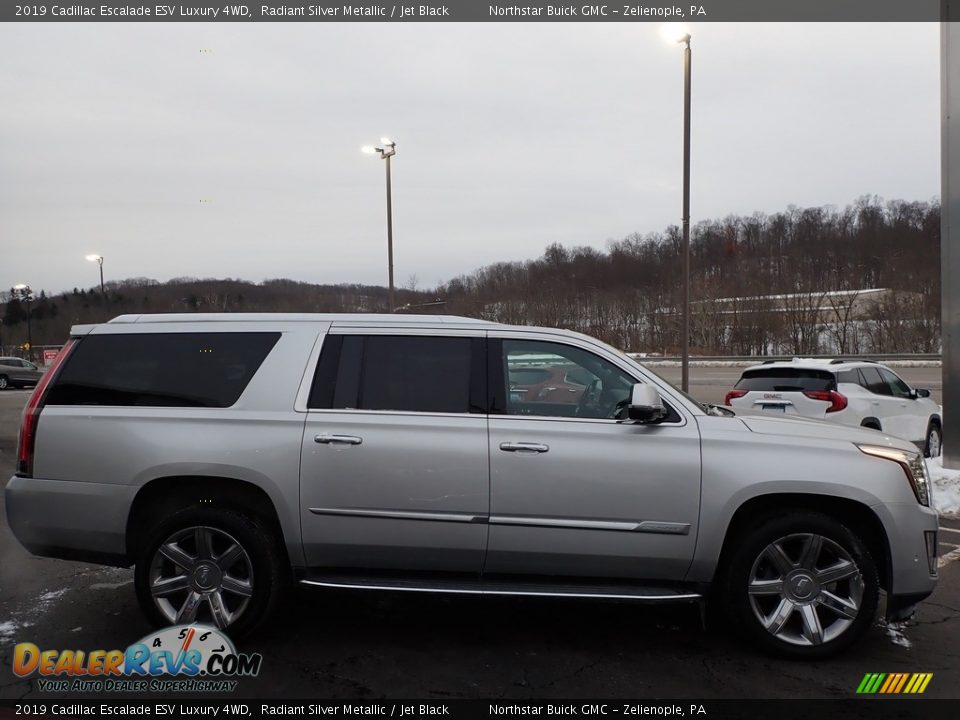 Radiant Silver Metallic 2019 Cadillac Escalade ESV Luxury 4WD Photo #5