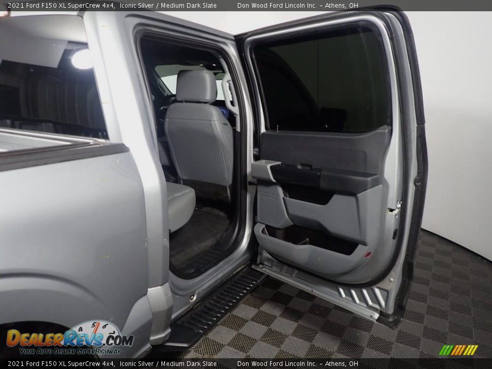 2021 Ford F150 XL SuperCrew 4x4 Iconic Silver / Medium Dark Slate Photo #35