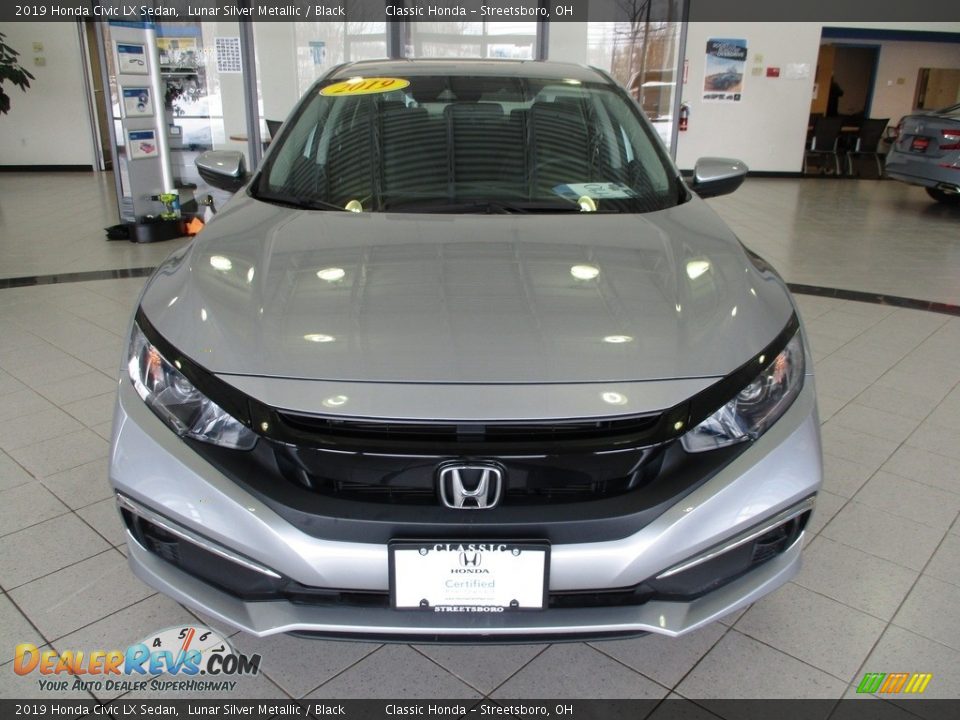 2019 Honda Civic LX Sedan Lunar Silver Metallic / Black Photo #2