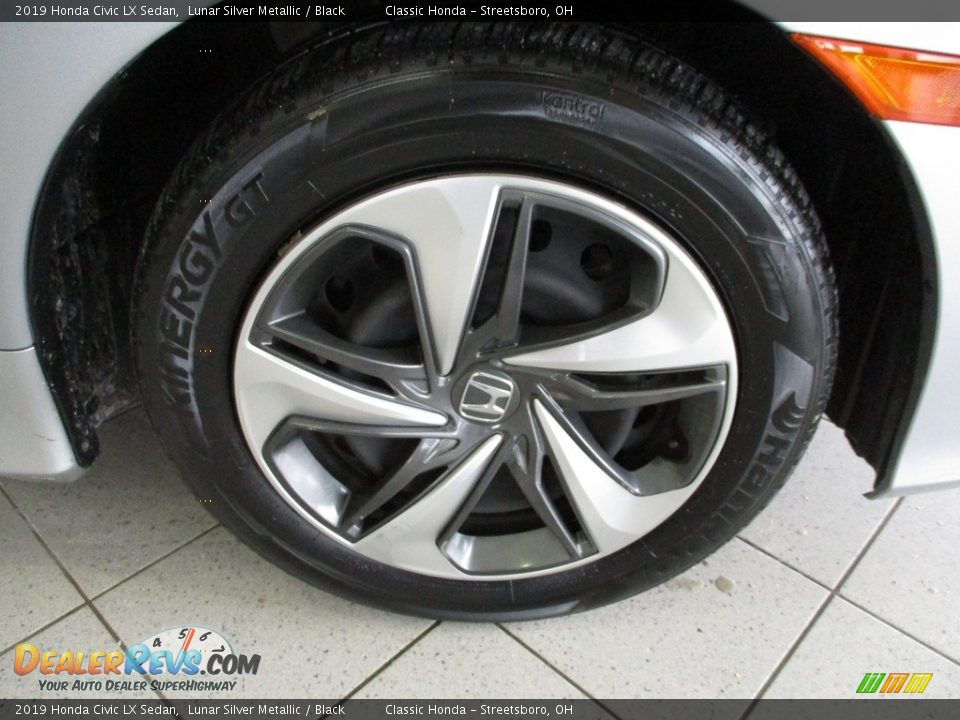 2019 Honda Civic LX Sedan Lunar Silver Metallic / Black Photo #5