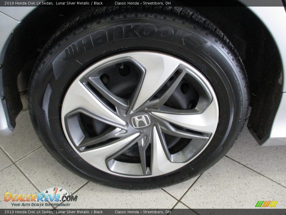 2019 Honda Civic LX Sedan Lunar Silver Metallic / Black Photo #6