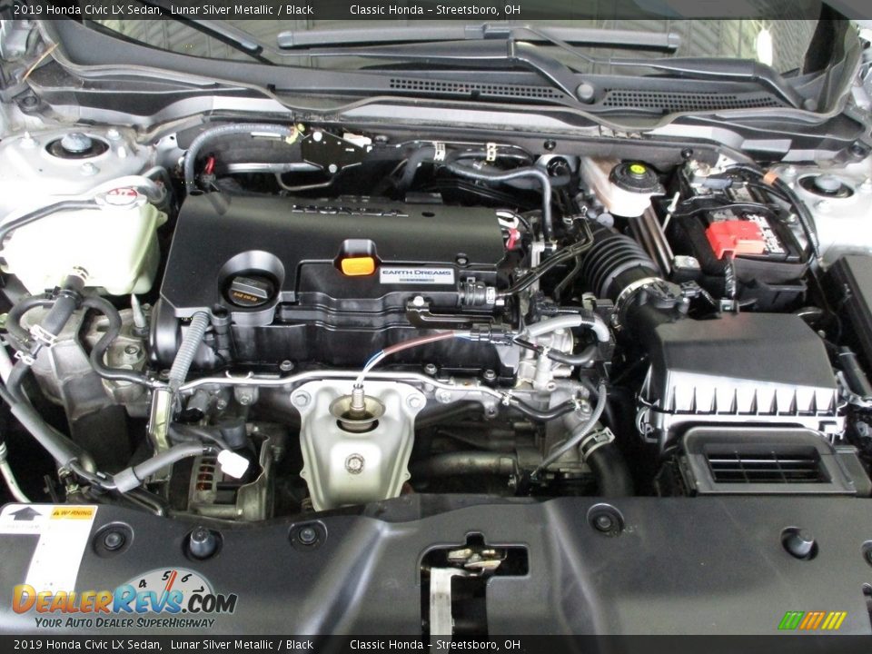 2019 Honda Civic LX Sedan Lunar Silver Metallic / Black Photo #13