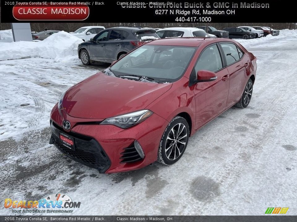 2018 Toyota Corolla SE Barcelona Red Metallic / Black Photo #1