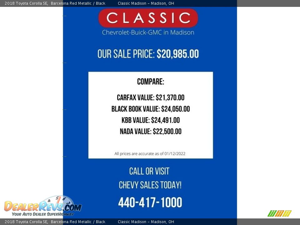 2018 Toyota Corolla SE Barcelona Red Metallic / Black Photo #2