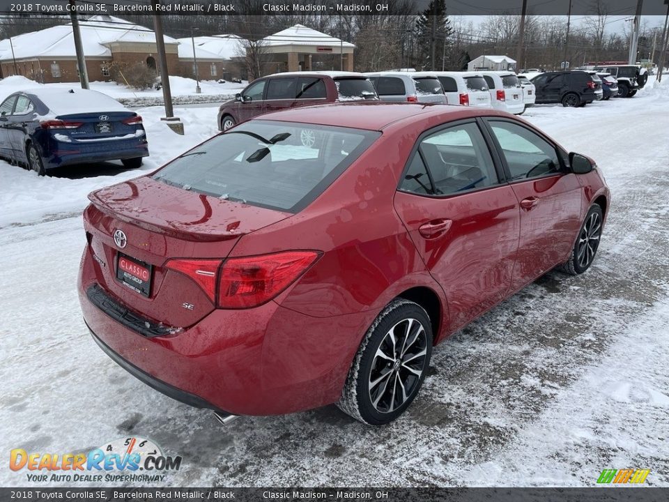 2018 Toyota Corolla SE Barcelona Red Metallic / Black Photo #4