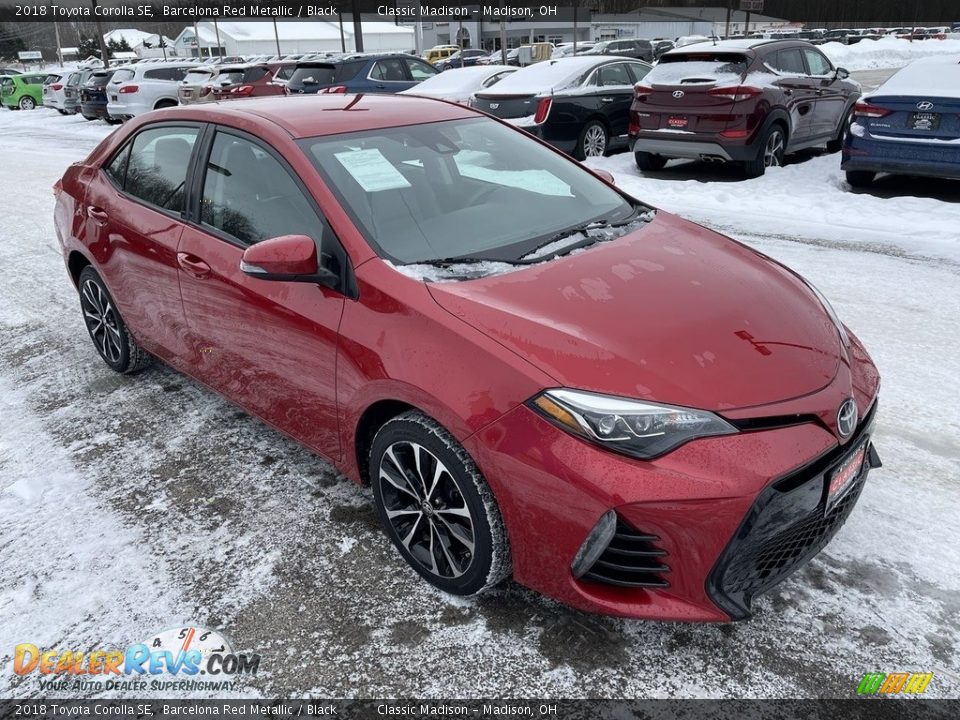 2018 Toyota Corolla SE Barcelona Red Metallic / Black Photo #5