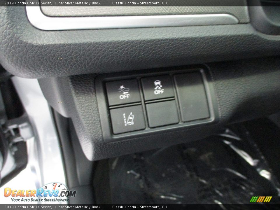 2019 Honda Civic LX Sedan Lunar Silver Metallic / Black Photo #28