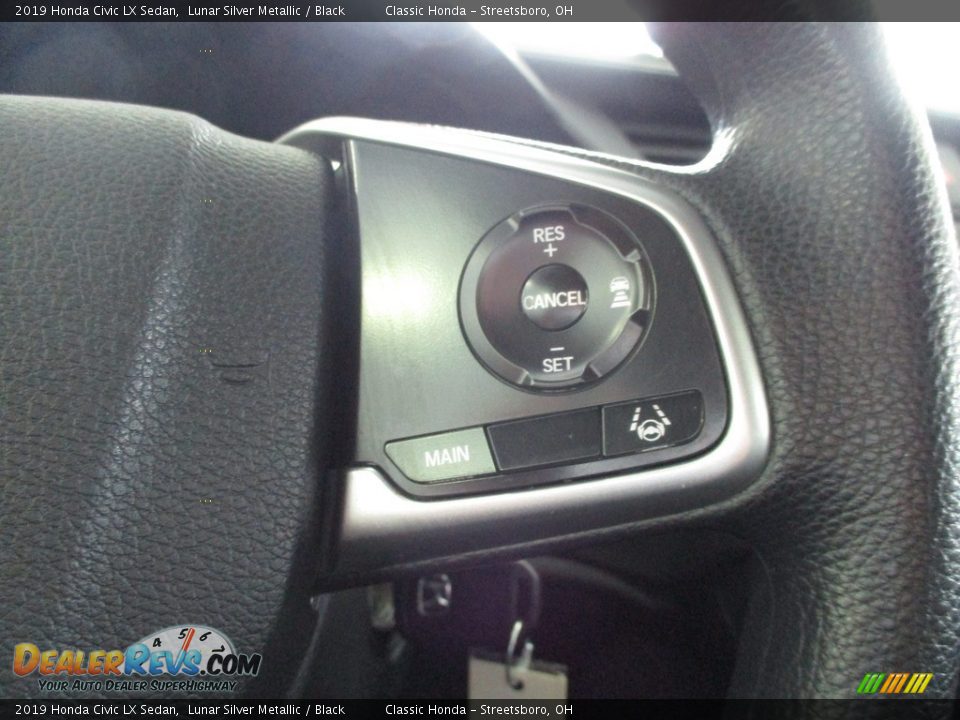 2019 Honda Civic LX Sedan Lunar Silver Metallic / Black Photo #31